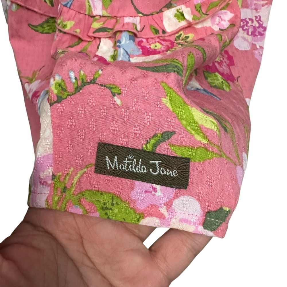 Matilda Jane Enchanted Garden Fresh Florals Ruffle Sleeve Medium Tiered Dress View 4